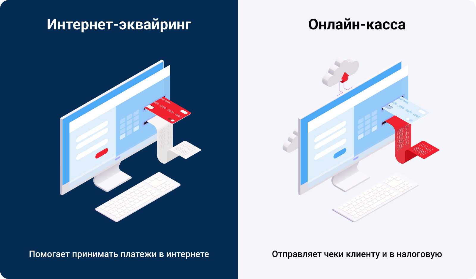 Интернет-эквайринг и онлайн-кассу